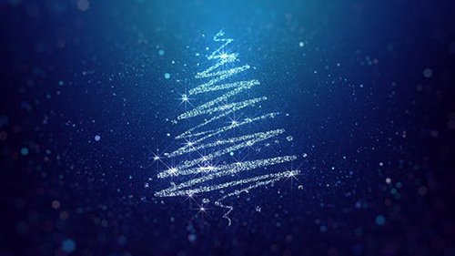 Christmas Tree Blue Background 20983390