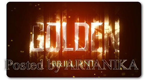 Golden Brilliant Logo Reveal 19435270