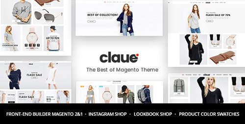 ThemeForest - Claue v1.8.4 - Clean, Minimal Magento 2 and 1 Theme - 20155150