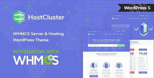 ThemeForest - HostCluster v1.7 - WHMCS Server & Hosting WordPress Theme + RTL - 21964631