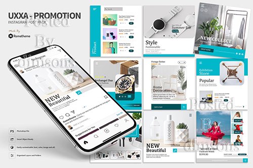 UXXA - Product Promotion Instagram Post Pack HR PSD
