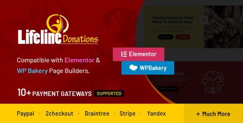 CodeCanyon - Lifeline Donations v1.2.1 - Multidimensional WordPress Donations Plugin - 24102147