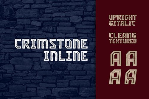 Crimstone Inline Font