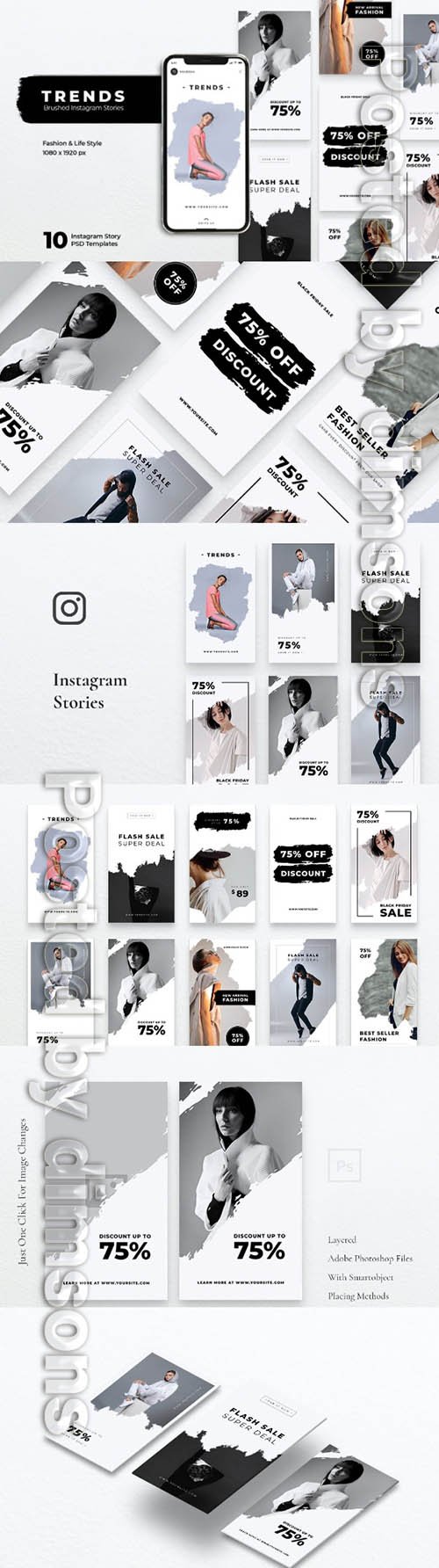 TRENDS Fashion Brush Instagram Stories