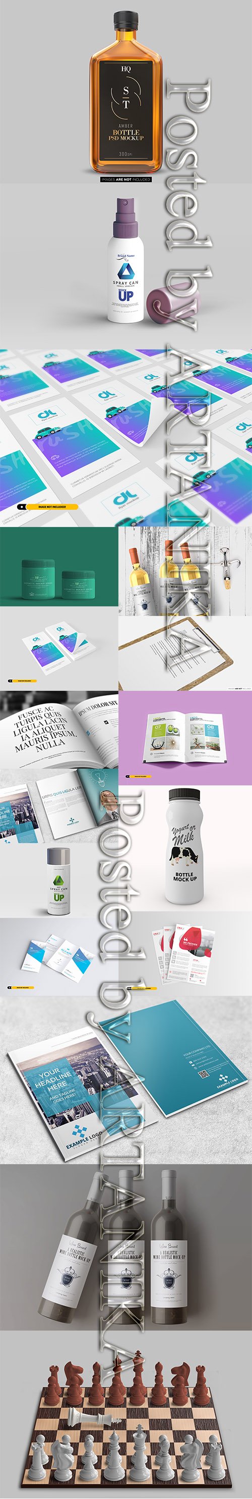 Mix Bundle with Different Mockups Item Template Vol 3
