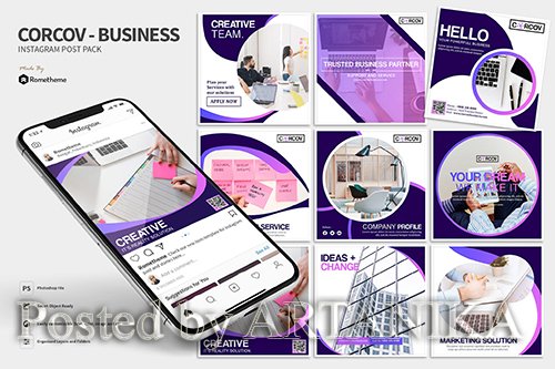Corcov - Business Instagram Post Pack HR