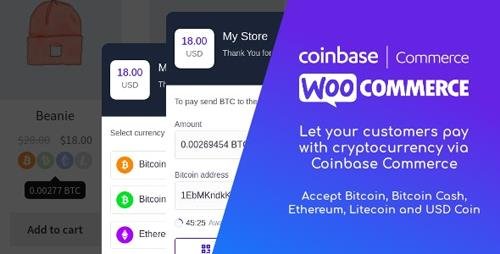 CodeCanyon - Coinbase Commerce for WooCommerce v1.1.1 - 22505910