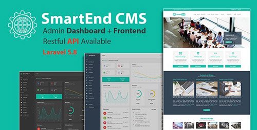 CodeCanyon - SmartEnd CMS v5.0 - Laravel Admin Dashboard with Frontend and Restful API - 19184332