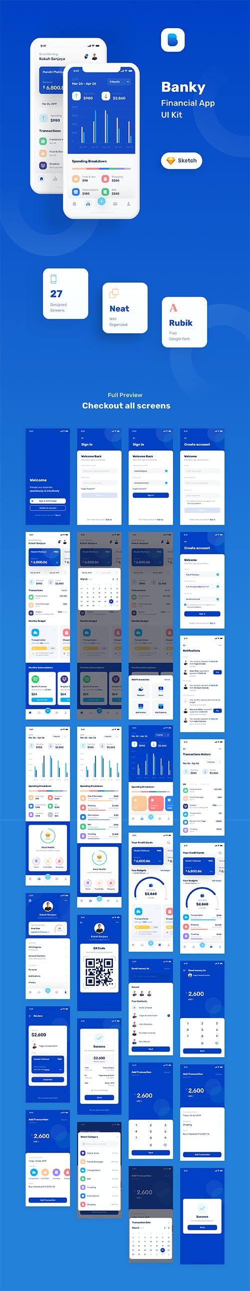 UI8 - Banky - Finance App UI Kit