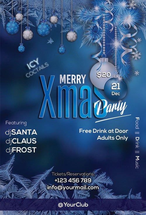 Merry Xmas Party - Premium flyer psd template