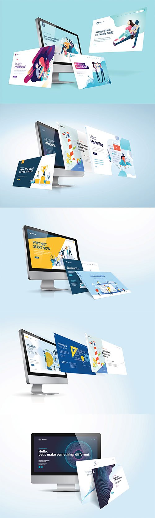 Vector Illustration Concept Of Website Design