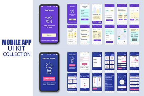 Big Collection Smart Home Mobile App Ui Kit Screen