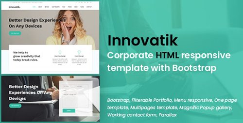 ThemeForest - Innovatik v1.0 - Corporate HTML responsive template (Update: 16 January 19) - 22096098