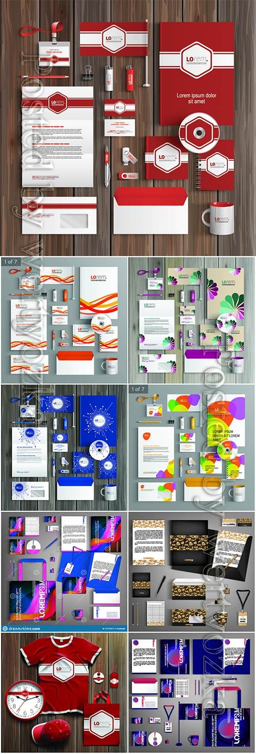 Corporate identity template and promotional gifts # 4
