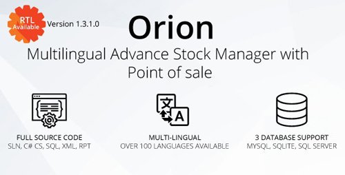 CodeCanyon - Orion v1.3.1.0 - Multilingual advance stock manager with Point of sale system - 22692552