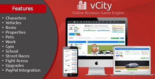 CodeCanyon - vCity v1.6 - Online Browser Game Engine - 21398810