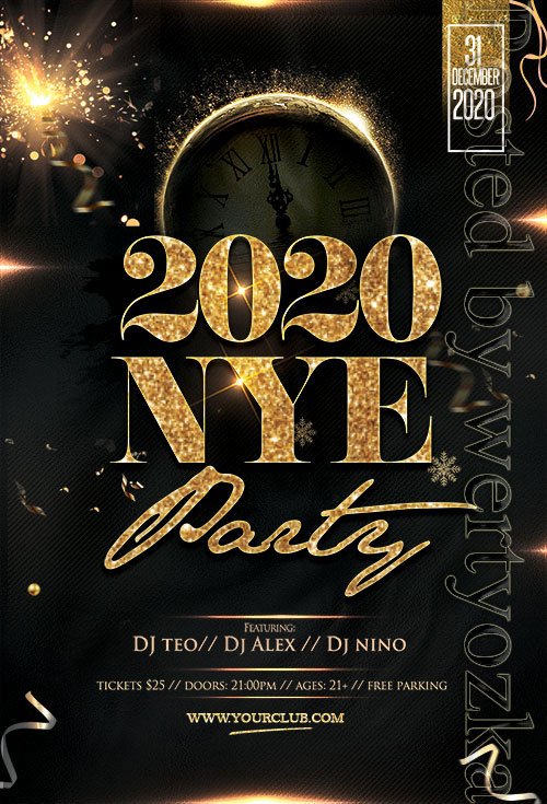 New Year Eve - Premium flyer psd template