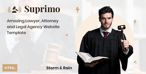 ThemeForest - Suprimo v1.0 - Lawyer Attorney Website HTML Template (Update: 26 November 19) - 25132077