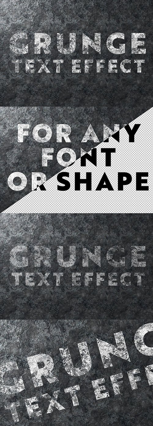 Grunge Text Effect on Metal Texture 302279836