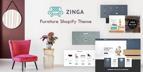 ThemeForest - Zinga v1.0 - Shopify Furniture, Interior Store - 23621638