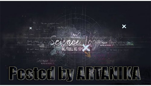 Science Logo/ Back to School/ Chalk Board Intro/ Mathematical Formulas/ Grunge Style/ Dust Scratches 23785501