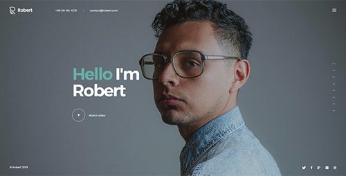 ThemeForest - Robert v1.0 - Creative Personal Onepage HTML Template - 25269950
