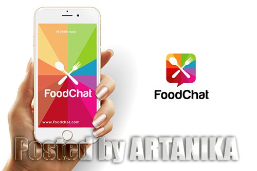 Food Chat Logo Template