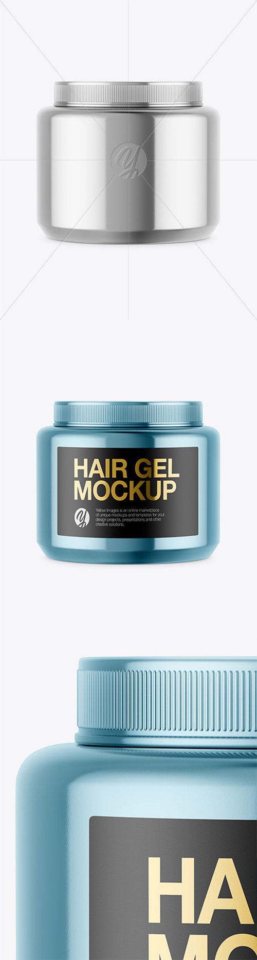 Glossy Metallic Hair Gel Jar Mockup 51823 TIF