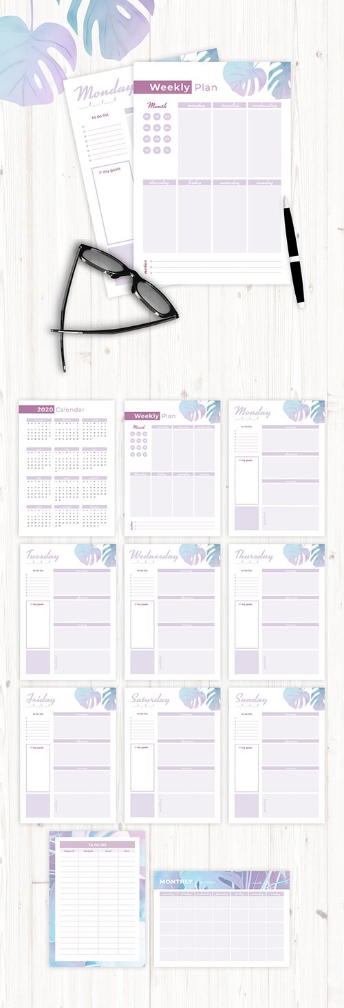 Pastel Style Planner Layout 307213614 INDT