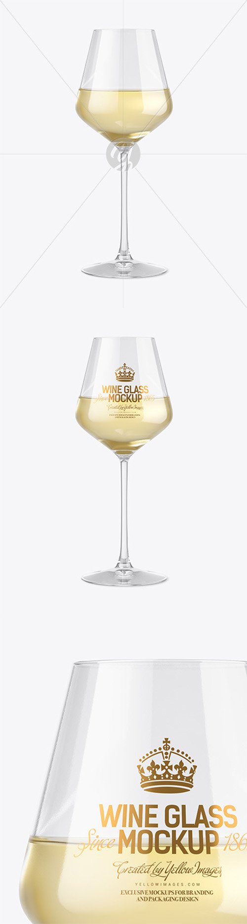 White Wine Glass Mockup 51913 TIF