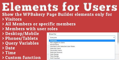 CodeCanyon - Elements for Users v1.5.4 - Addon for WPBakery Page Builder - 13758689
