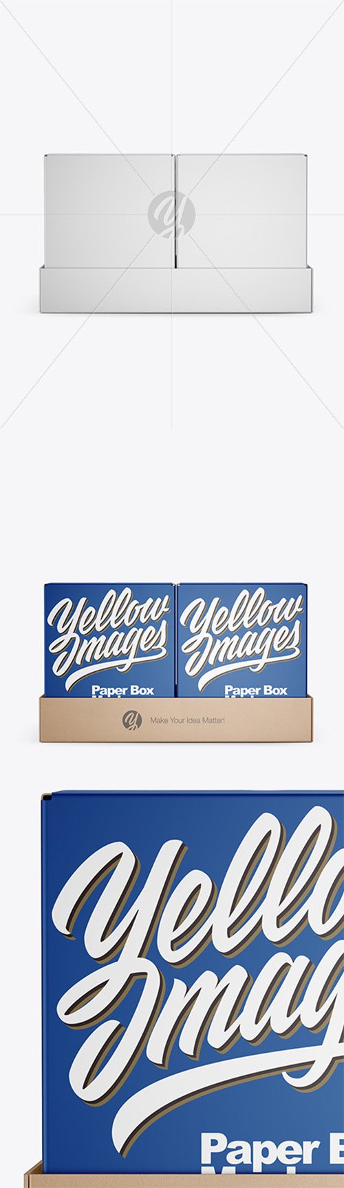 Paper Palette With Four Boxes Mockup 51113 TIF