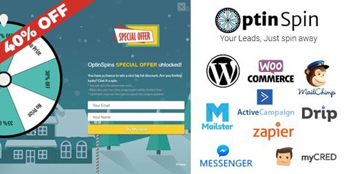 CodeCanyon - OptinSpin v2.16 - Fortune Wheel Integrated With WordPress, WooCommerce and Easy Digital Downloads Coupons - 20768678