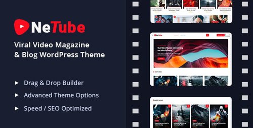 ThemeForest - Netube v1.0.4 - Viral Video Blog / Magazine WordPress Theme - 23781492