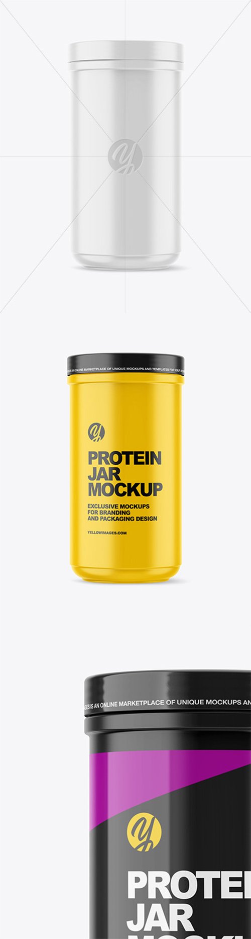 Matte Protein Jar Mockup 51935 TIF