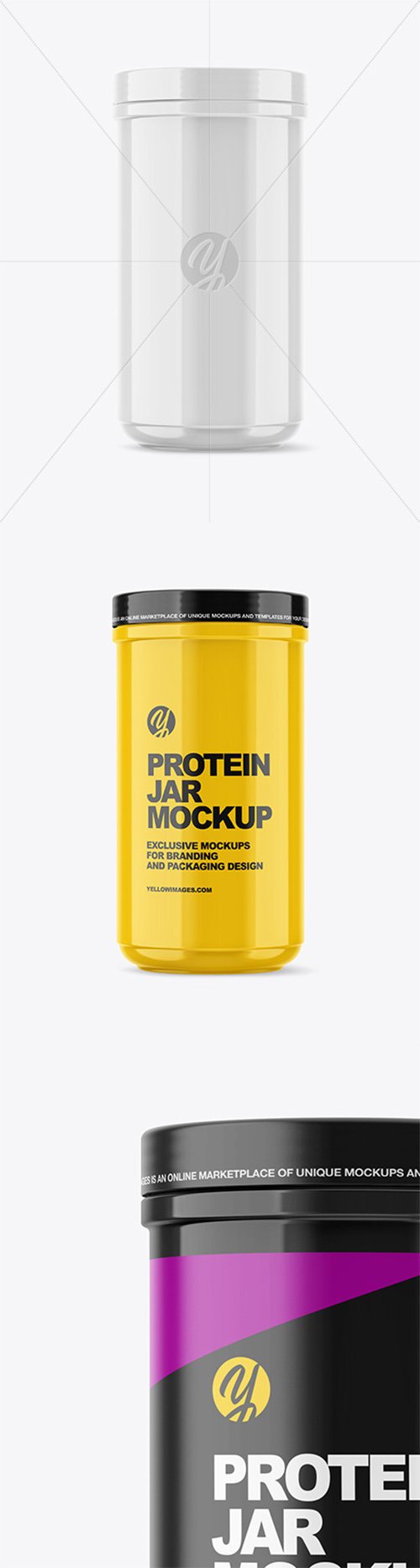 Glossy Protein Jar Mockup 51928 TIF