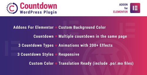 CodeCanyon - Countdown for Elementor WordPress Plugin v1.0.0 - 25441617