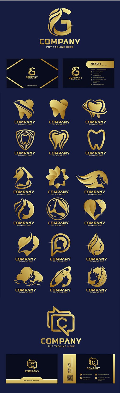Premium luxury logos corporate company design 44