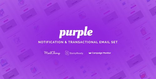 ThemeForest - Purple v1.0.1 - Notification & Transactional Email Templates - 25564337