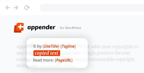 CodeCanyon - Appender v1.0.1 - Copycat Content Protection for WordPress - 25275879