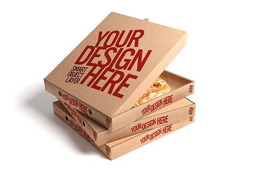 Open Pizza Box Template