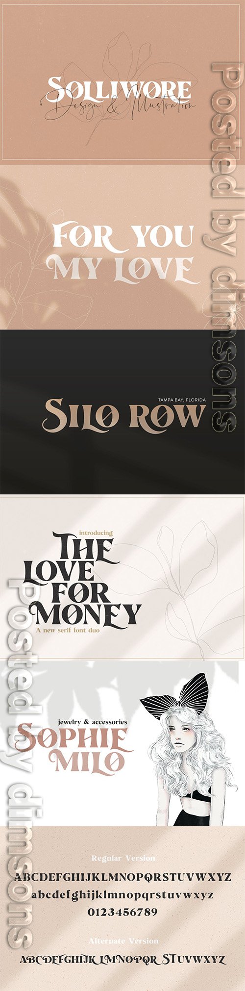 The Love For Money Font Duo