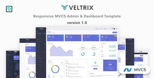 ThemeForest - Veltrix v1.0 - MVC5 Admin & Dashboard Template - 25475623