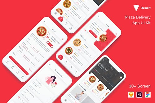 Denrit - Pizza Delivery App UI Kit