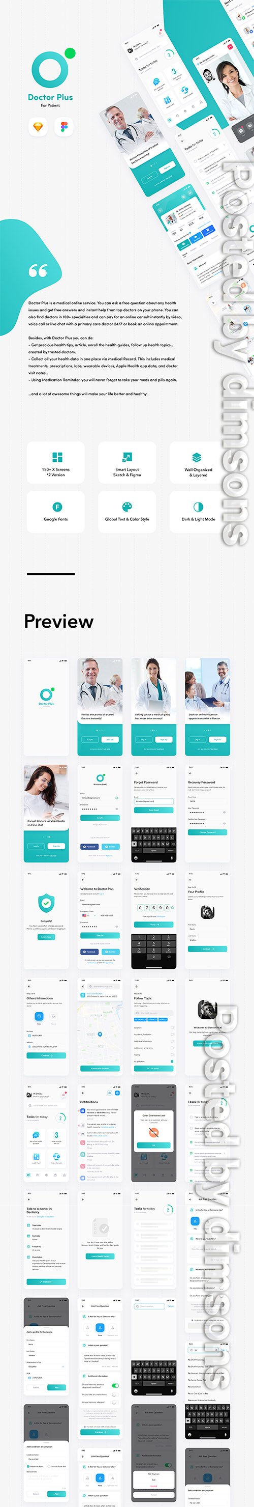 Doctor Plus - For Patient iOS UI Kit