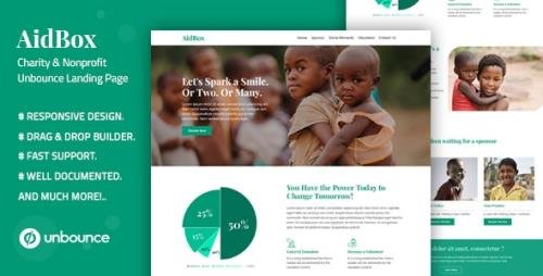 ThemeForest - Aidbox v1.0 - Charity & Nonprofit Unbounce Landing Page - 25656390