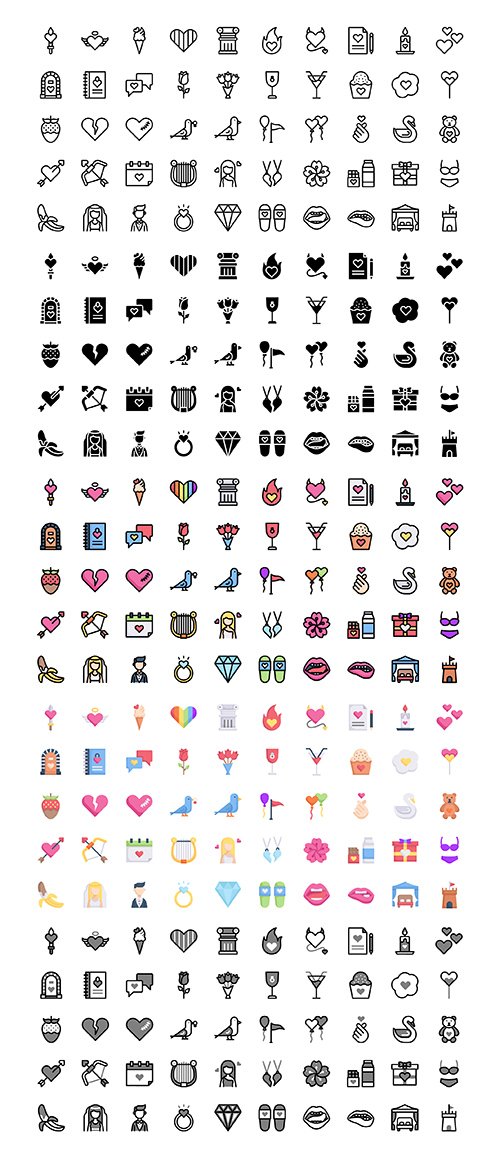 Love and Valentine's Day Icons
