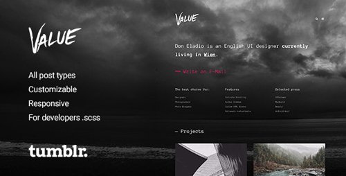 ThemeForest - Value v2.0.4 - Portfolio Theme for Tumblr - 11492102