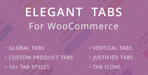 CodeCanyon - Elegant Tabs for WooCommerce v3.1.2 - 9846605