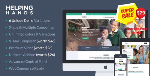 ThemeForest - Charity WordPress Theme - HelpingHands v2.7.3 - 12832860